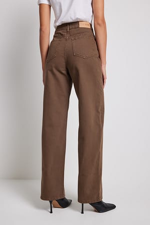 Brown Jeans met hoge taille