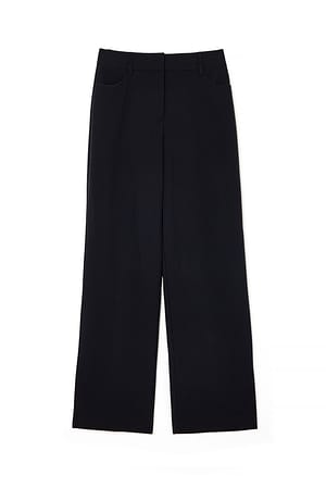 Black High Waist Suit Pants