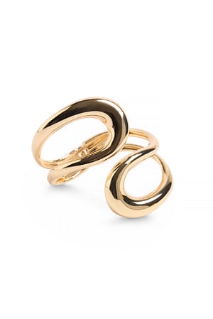 Gold Irregular Bangle