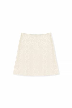 Offwhite Minifalda