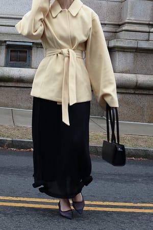 Black Falda midi