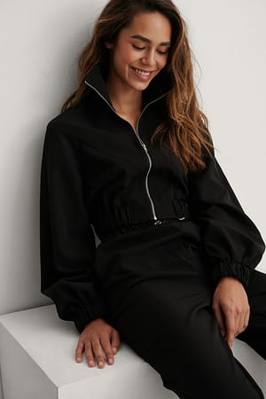 Black Cropped Jacket