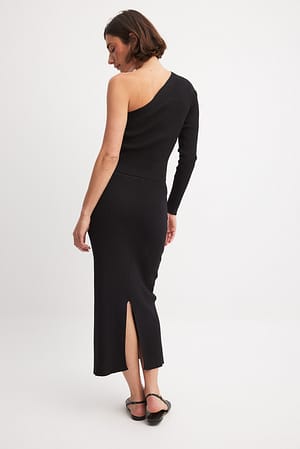 Black Gebreide midirok
