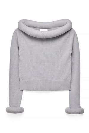 Grey Strick-Top mit Polsterdetail