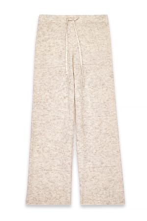 Offwhite Strickhose