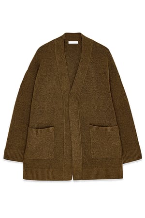 Brown Strickjacke mit Tasche