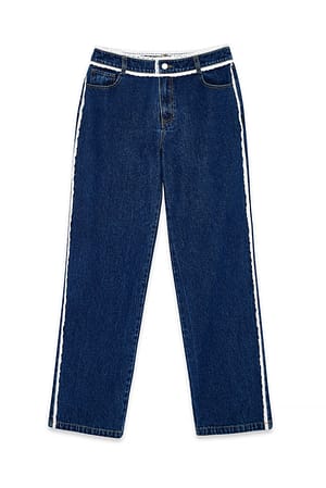 Blue Jeans med blondedetaljer