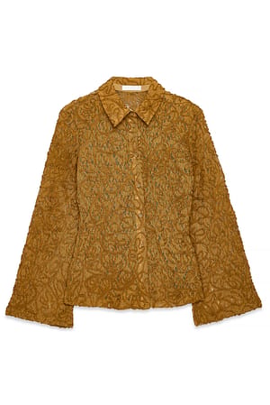 Brown Shirt aus Spitze