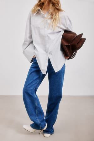 Mid Blue Lane vaqueros de talle bajo