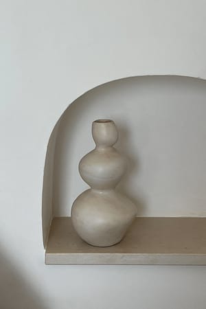 Stone White Layered Bubble Vase