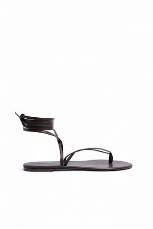 Brown Flat sandals with straps