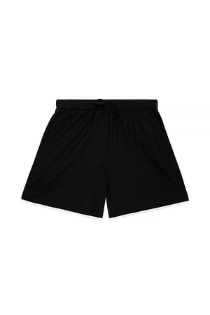 Black lange Shorts mit mittlerer Taille