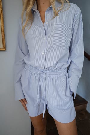 Stripe Minijumpsuit med lange ermer