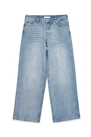 Blue Jean long ample à taille basse