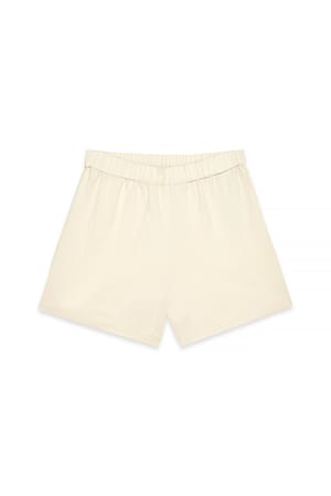Cream Short en lyocell à taille élastique