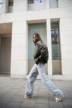 Grey Chaqueta acolchada