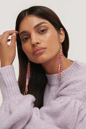 Pink Fresia Earrings