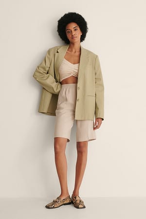 Light Beige Kimo Bermuda Shorts