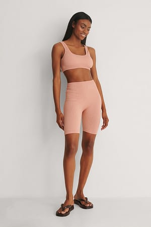 Light Pink Land Bermuda Shorts