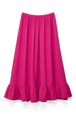 Fuchsia Pink Maxinederdel