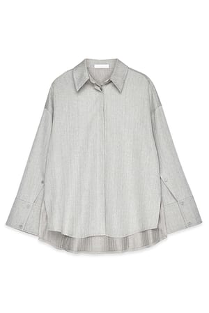 Beige Meleret figursyet skjorte