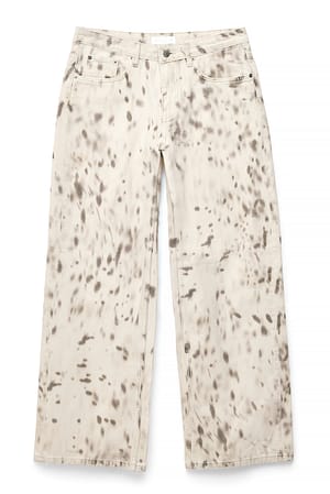 Print Bedruckte Jeans mit mittlerer Taille