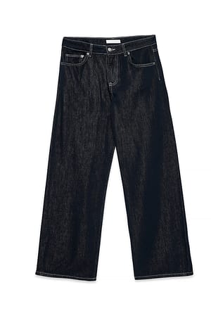 Rinse Wash Soft Denim mit mittlerer Taille