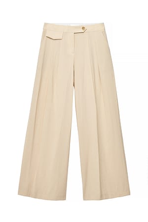 Vanilla Pantalon taille basse à jambes larges