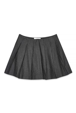 Stripe gestreifter plissierter Minirock