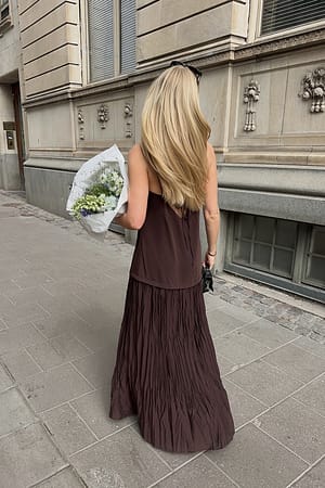 Brown Maxikleid
