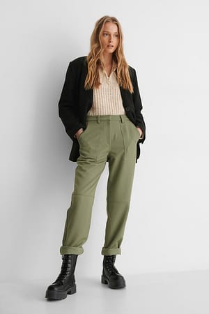 Khaki Pocket-Pants