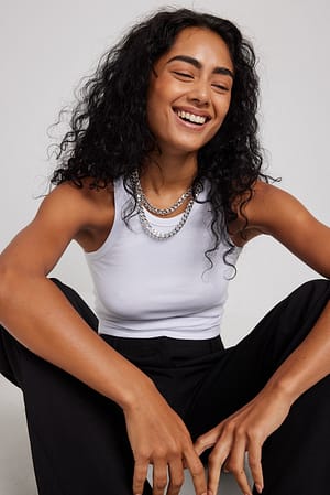 Silver 2-Pack Chunky Silver Plated Chain