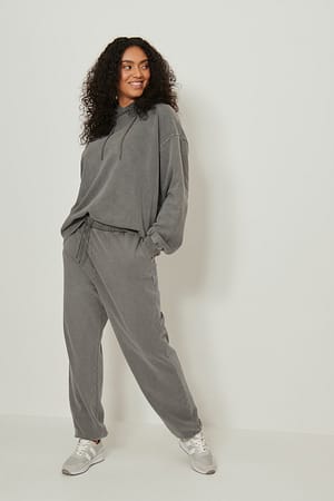 Grey Acid wash sweatpants