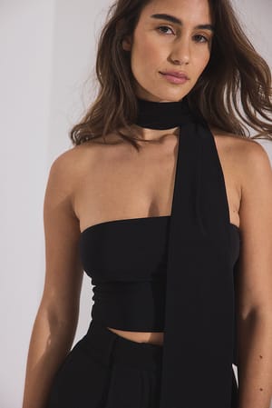 Black Bandeau Top