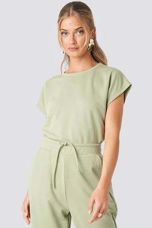 Light Khaki Basic Slip Top