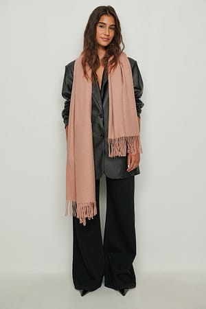 Dusty Pink Sjaal van wolmix