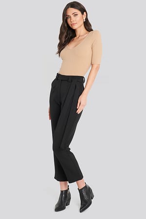 Black Belted Pants