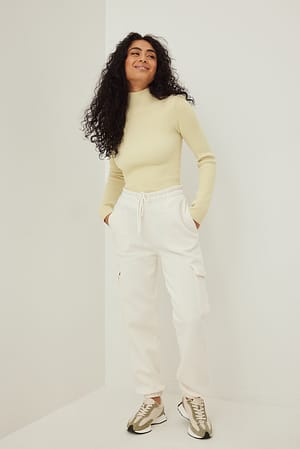 Ecru Big Pocket Sweatpants