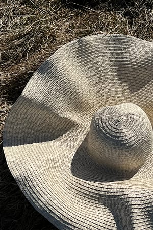 Beige Chapeau de paille