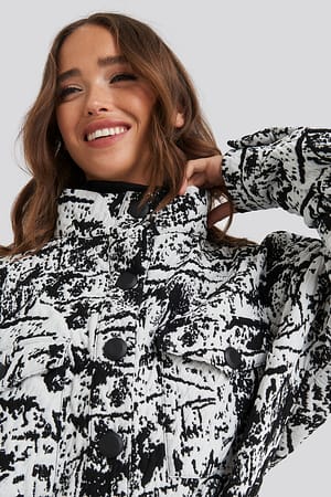 Black/White Bomber Jacket