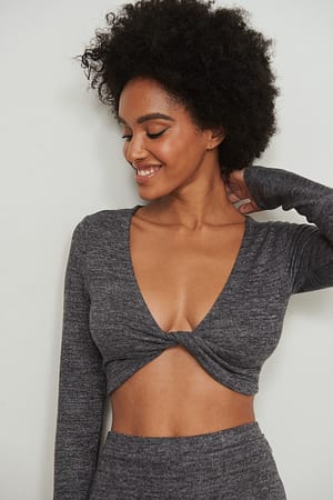 Grey Melange Topp