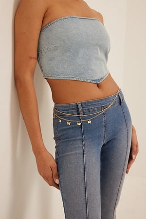 Gold Butterfly Belly Chain