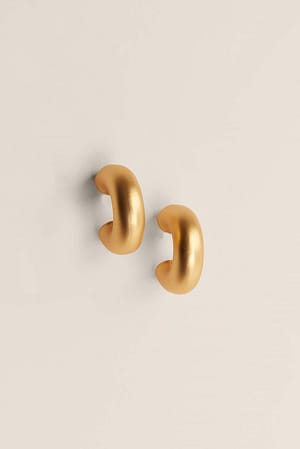 Gold Chubby Gold Plated Hoops