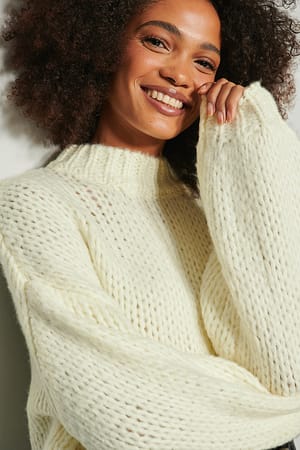 Offwhite Chunky Oversized Sweater