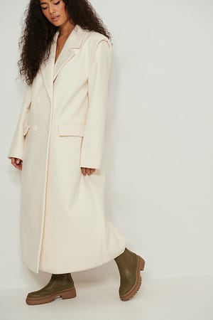 Olive Contrast Sole Chelsea Boots