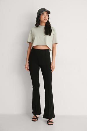 Stone Bauchfreies T-Shirt