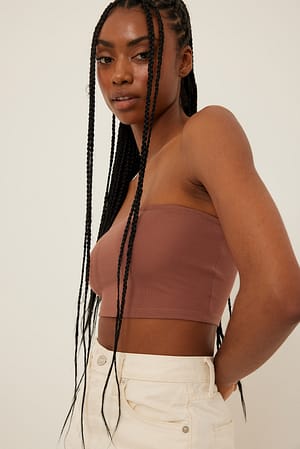 Mauve Croppad tubtopp