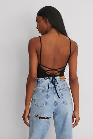 Black Cross Back Rib Body