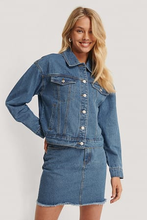 Mid Blue Denim Jacket