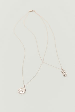 Silver Ketting met dubbele hanger